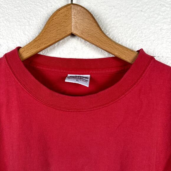 Vintage Pluma Shirt Sz XL Red Heavyweight Cotton Short Sleeve Crewneck Athletic - Picture 2 of 6